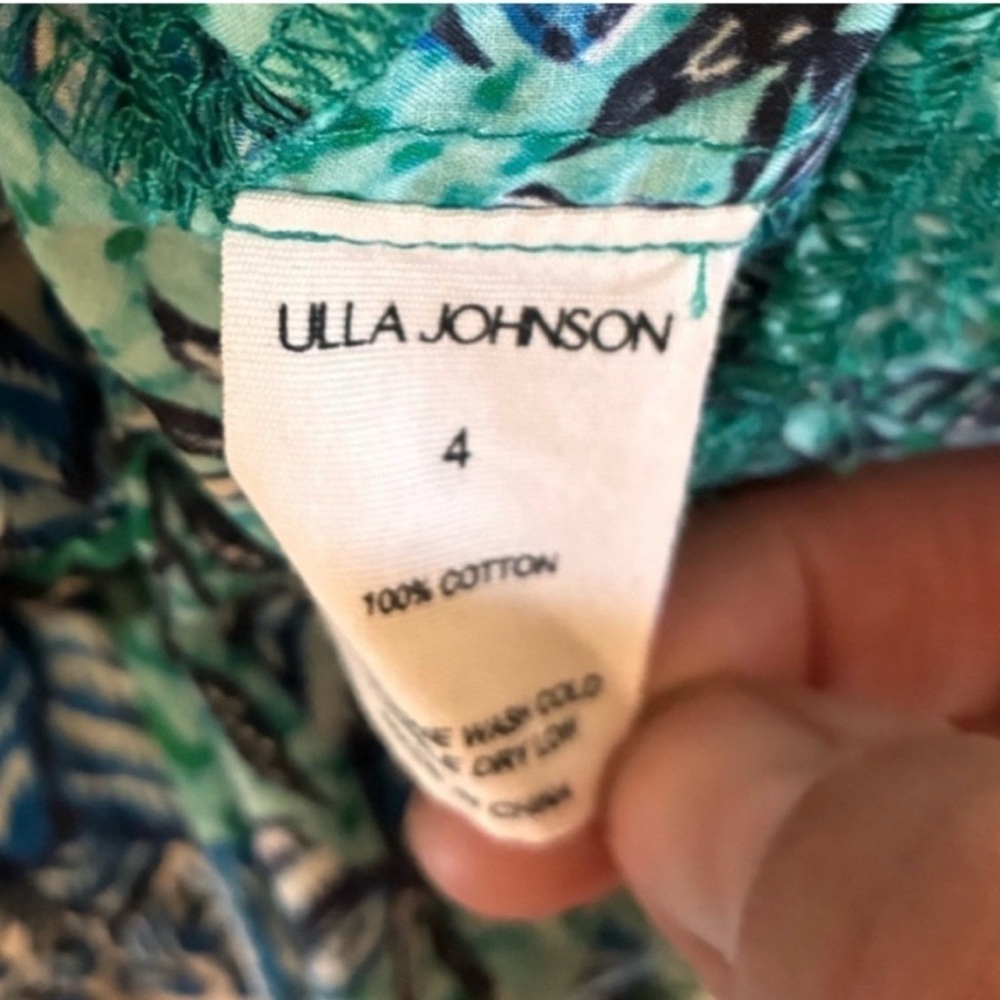 Ulla Johnson Ellie Dress in Jade floral print, Size 4, New with Tags - Picture 7 of 8